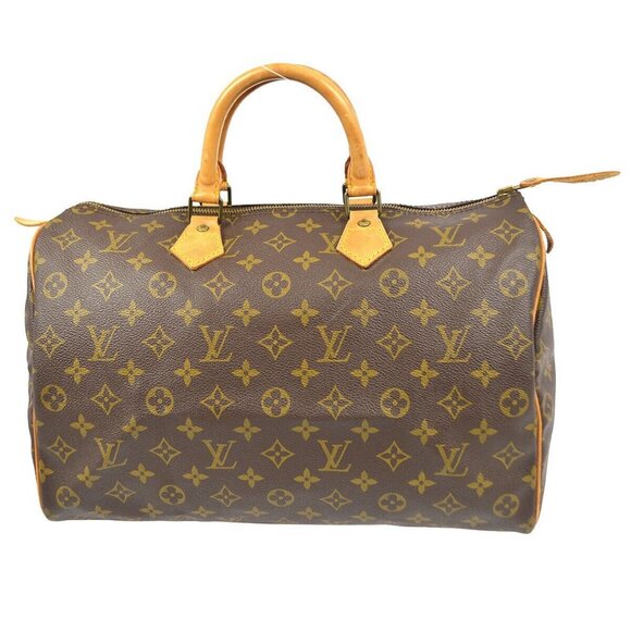 LOUIS VUITTON SPEEDY 35 HANDBAG PURSE MONOGRAM CANVAS - Picture 1 of 11